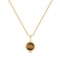 Gold Tiger Eye Pendant Necklace